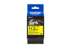 Brother HSe-631E Pro Tape, 11.2 mm x 1.5 m, čierna tlač / žltý podklad , originálna páska
