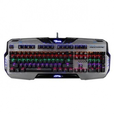 E-blue Mazer Mechanical 729 EKM729BGUS-IU, klávesnice US, herní, podsvícená s modrým spínačem typ drátová (USB), černá, mechanická