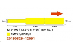Niimbot štítky na káble RXL A2K18638301, 12,5x109mm 65ks Yellow pre D11 a D110