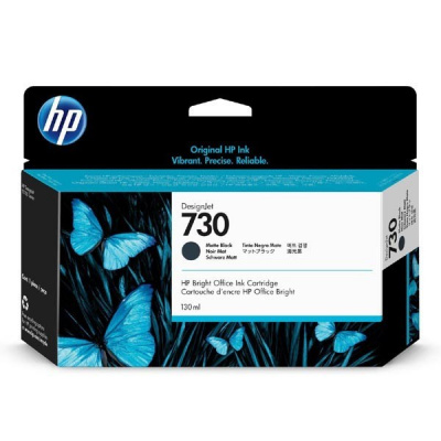 HP 730 P2V65A matne čierna (matte black) originálna cartridge
