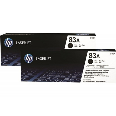 HP 83A CF283AD dvojbalení čierný (black) originálny toner