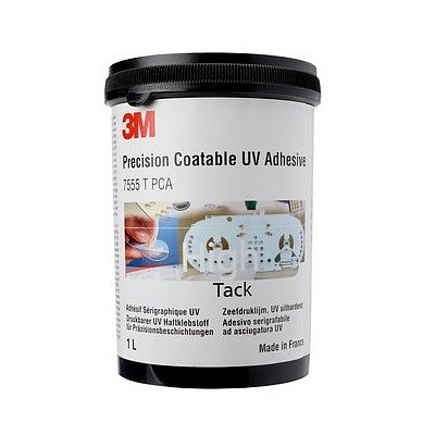 3M 7555 T PCA Lepidlo aktivované UV žiarením, 1 liter