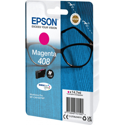 Epson 408 C13T09J34010 purpurová (magenta) originálna cartridge