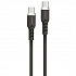 Powerton ENERGY DARK EDITION Kábel USB-C, 100W, 1m, silikónový, čierny