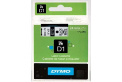 Dymo D1 53713, S0720930, 24mm x 7m čierna tlač / biely podklad, originálna páska