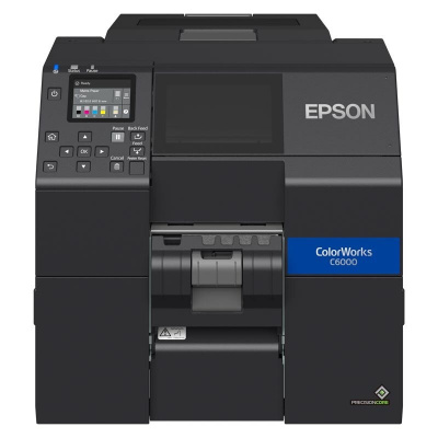 Epson ColorWorks C6000Pe (mk) C31CH76202MK, farebná tlačiareň štítkov, peeler, disp., USB, Ethernet, black