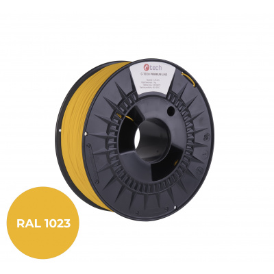 C-Tech 3DF-P-ABS1.75-1023 3D filament, PREMIUM LINE, ABS, RAL1023, 1,75mm, 1000g, Dopravný žltý (Traffic yellow)