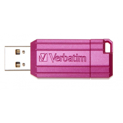 VERBATIM 49067, Flash Disk 16GB Hi-Speed Store 'n' Go, Pinstripe, USB 2.0, Hot růžová