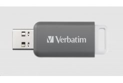 VERBATIM Flash Disk 128GB DataBar USB 2.0 Drive, sivá
