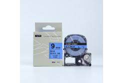 Epson LTS9BW, 9mm x 5m, modrý tisk / bílý podklad, kompatibilní páska