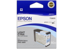 Epson T580500 svetle azúrová (light cyan) originálna cartridge