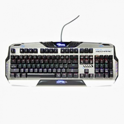 E-blue Mazer Mechanical 729 EKM729BTCZ-IU, klávesnice CZ, herní, podsvícená s hnědým spínačem typ drátová (USB), černá, mechanická