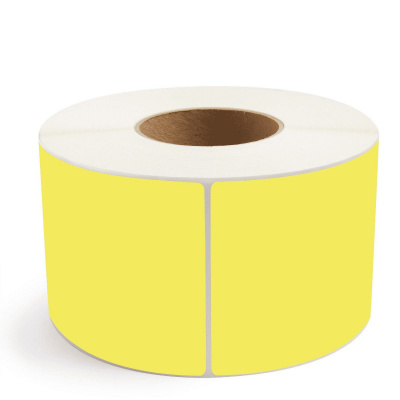 Samolepicí PP (polypropylen) etikety, 69x48mm, 1500ks, pro TTR, žluté, role
