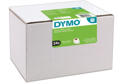 Dymo S0722360 papierové štítky 89mm x 28mm, biele, adresné, 24 x 130 ks