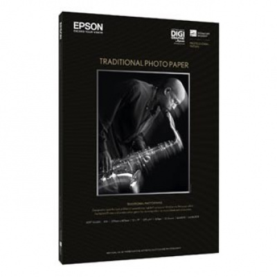 Epson Traditional Photo Paper S045051 C13S045051, 330 g/m2, A3+, 25ks, saténový, biely, foto papier