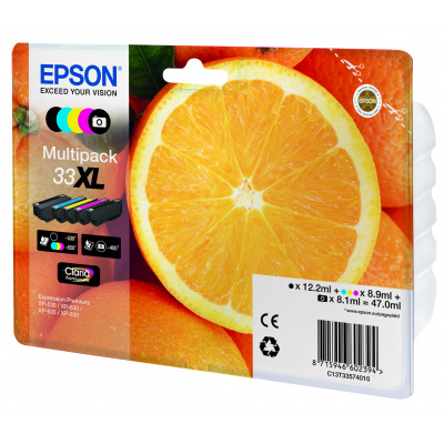 Epson T33XL C13T33574011 barevná (CMYK) originálna cartridge