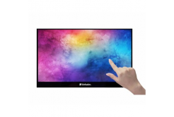 Verbatim přenosný dotykový monitor, PMT-17, 17.3", Full HD (1920x1080), 60Hz, černý