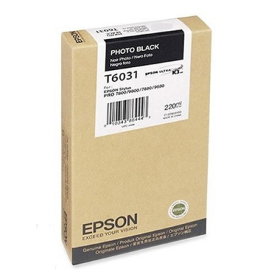Epson T603100 foto čierna (photo black) originálna cartridge