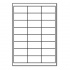 Samolepiace etikety 64,6 x 33,8 mm, 24 etikiet, A4, 100 listov