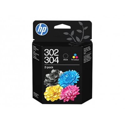 HP 302/304 B82L1AE 2-pack farebná (color) originálna cartridge