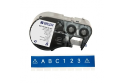 Brady M4C-750-595-BL-WT / 170824, 19.05 mm x 7.62 m, Vinyl, biela tlač / modrý podklad