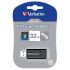 Verbatim 49064 Store N Go PinStripe, USB flash disk, USB A 2.0, 32GB, s výsuvným konektorom, čierny