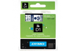 Dymo D1 45011, S0720510, 12mm x 7m modrá tlač / priehľadný podklad, originálna páska