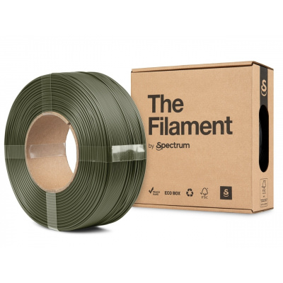 "The Filament" by Spectrum TF-24158, ReFill, PLA Matte, 1,75mm, 1000g, zelený (Army green)