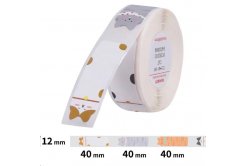 Niimbot štítky T A2A68301901, 12x40mm 160ks Mačky pre D11, D11-M, D110, D110-H