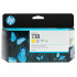 HP 738 498N7A žltá (yellow) originálna cartridge