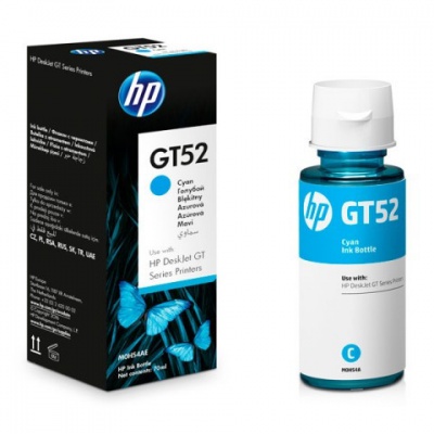 HP GT52, M0H54AE azúrová (cyan) originálny samostatný atrament