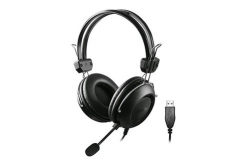 A4Tech HU-35 herné slúchadlá s mikrofónom, káblové, čierne, USB