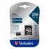 Verbatim 47045 MicroSD, pamäťová karta, micro SDXC, 256GB, UHS 3 (U3), s adaptérom