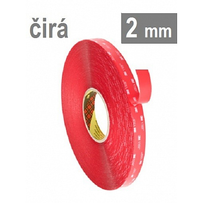 3M VHB™ 4918-F, tl. 2 mm; transparentní oboustranně velmi silně lepicí akrylová páska 19 mm x 16,5 m