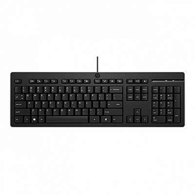 HP 125 G2 USB Wired Keyboard klávesnica drôtová (USB) CZ, čierna klasická