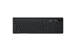 Genius Slimstar 7230 Copilot 31310021411, klávesnice AA, CZ/SK, multimediální, slim typ bezdrátová, černá