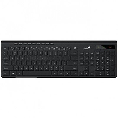 Genius Slimstar 7230 Copilot 31310021411, klávesnice AA, CZ/SK, multimediální, slim typ bezdrátová, černá