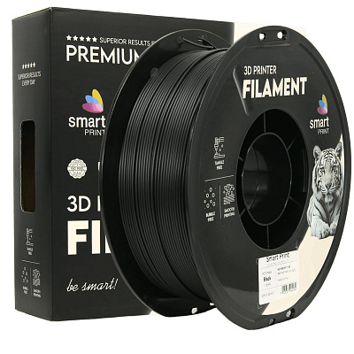 Smart Print FG-S214-E1, 3D filament, PETG Matte, 1,75mm, 1000g, Čierny (Black)