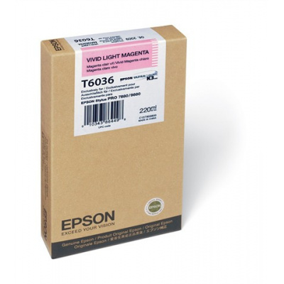 Epson T603600 svetlo purpurová (light vivid magenta) originálna cartridge