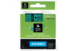 Dymo D1 40919, S0720740, 9mm x 7m čierna tlač / zelený podklad, originálna páska