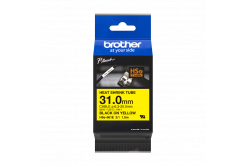 Brother HSe-661E Pro Tape, 31 mm x 1.5 m , čierna tlač / žltý podklad , originálna páska