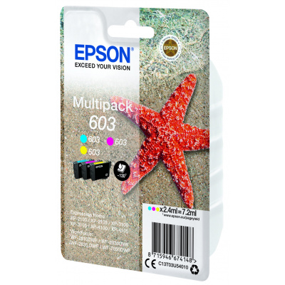 Epson 603 C13T03U54010 CMY originálna multipack