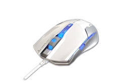 E-blue Myš Auroza G EMS607WHAA-IU, 3000DPI, optická, 6tl., drátová USB, bílá