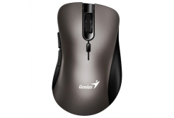 Myš bezdrátová, Genius Ergo 8100S 31030040402, titanová, optická, 1600DPI