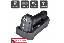 Virtuos CCD 2D průmyslová bezdrátová čtečka HW-857, USB, tmavě šedá