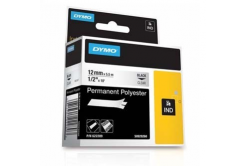 Dymo Rhino 622289, 12mm x 5,5m, čierna tlač/priehľadný podklad, originálna páska