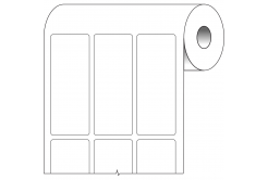 Brady BPT-625-499 / 217085, termálne papierové etikety, 25.40 mm x 66.68 mm