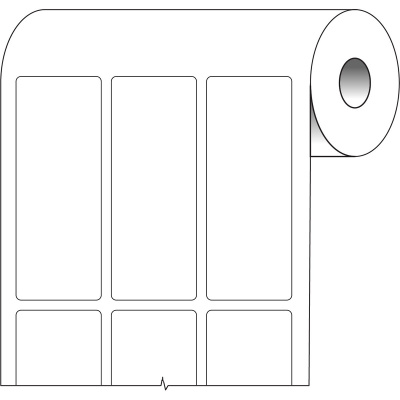 Brady BPT-625-499 / 217085, termálne papierové etikety, 25.40 mm x 66.68 mm