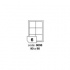 Samolepiace etikety R0100.8008, 90 x 90 mm, 6 etikiet, A4, 100 listov