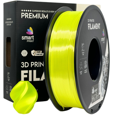 Smart Print FG-S95-E1, 3D filament, PLA Silk, 1,75mm, 1000g, Žltý (Yellow)